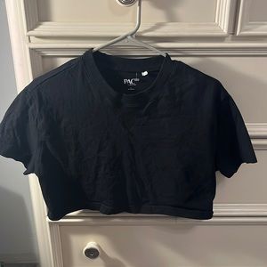 Black pacsun cropped tee